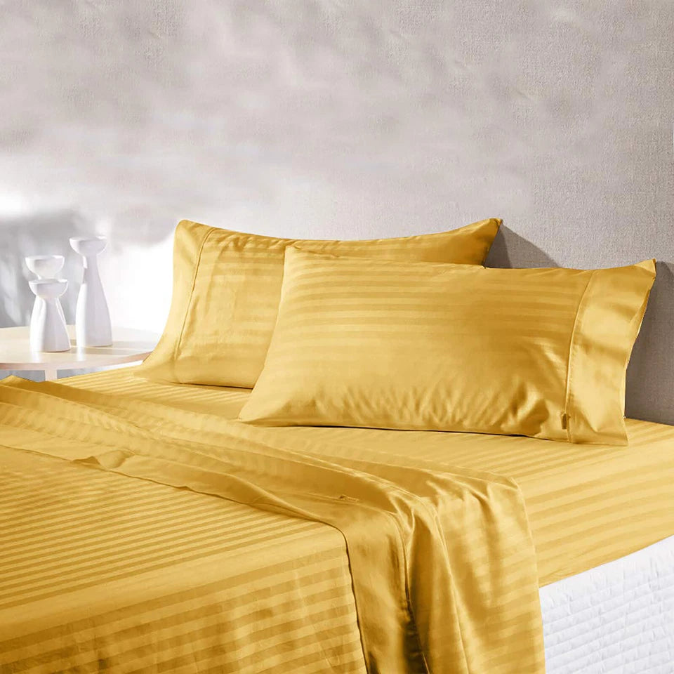 Queen 1000 Thread Count Egyptian Cotton Sheet Set 4 Piece Luxury Hotel Quality Deep Pocket Bed Sheets