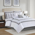 510 Design Powell 8 Piece Embroidered Comforter Set Queen King Cal King All Season Bedding Set