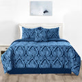 Down Alternative Comforter Set 5 Piece All Season Reversible Bedding Set Soft Microfiber Bed Set
